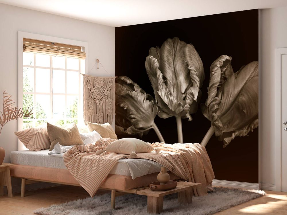 Drie Rococo tulpen
