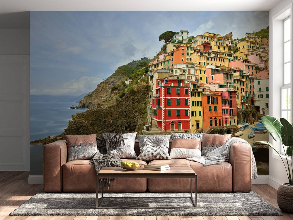 Italiaanse huisjes aan de kust