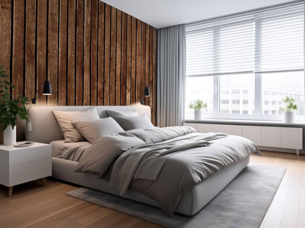 Donkere verticale houten planken