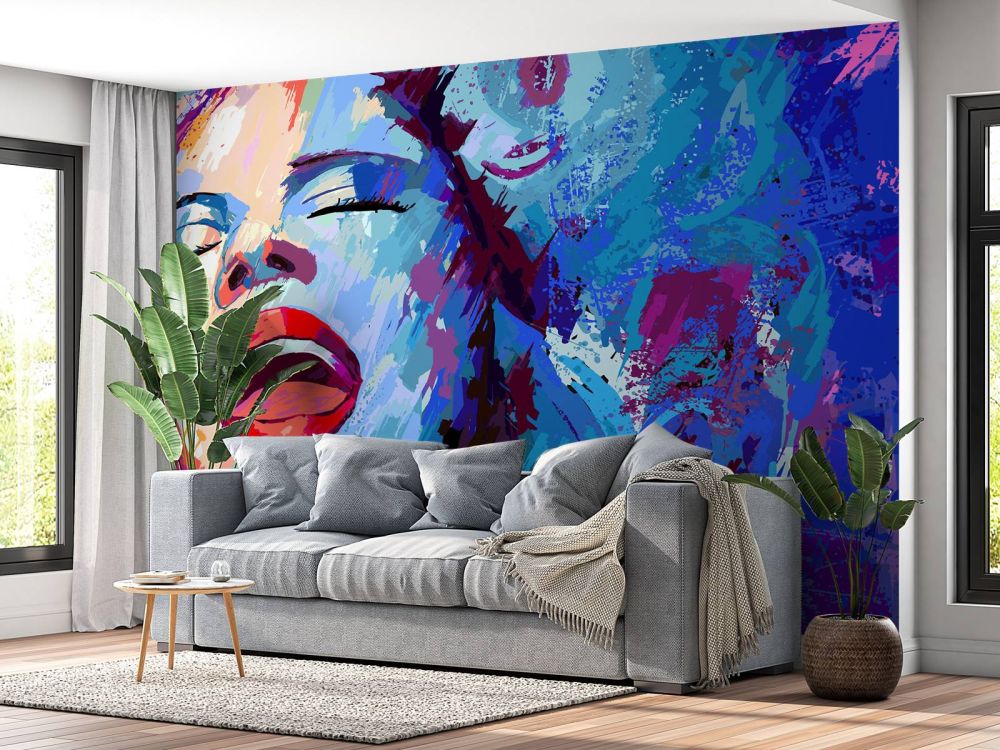 Schildering van een abstracte vrouw
