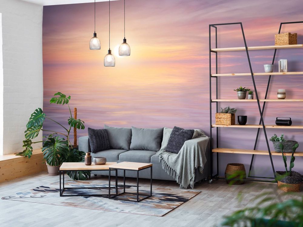 Lila zonsondergang