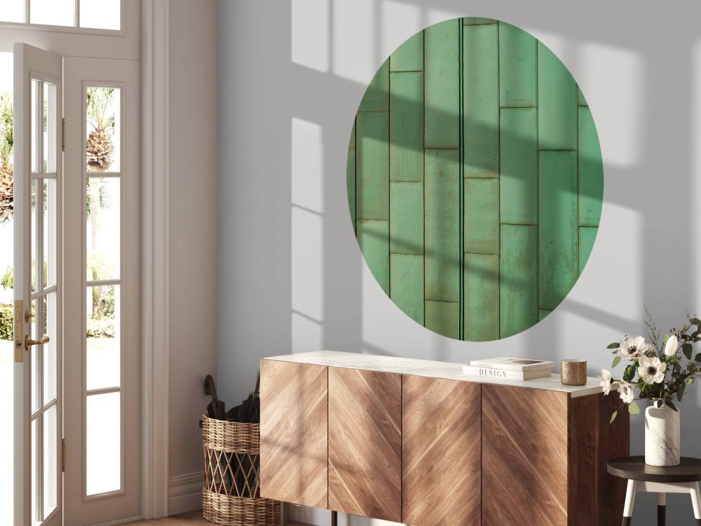 Groene platen van koper
