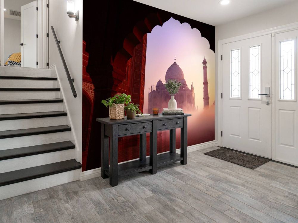 Taj Mahal bij zonsopgang