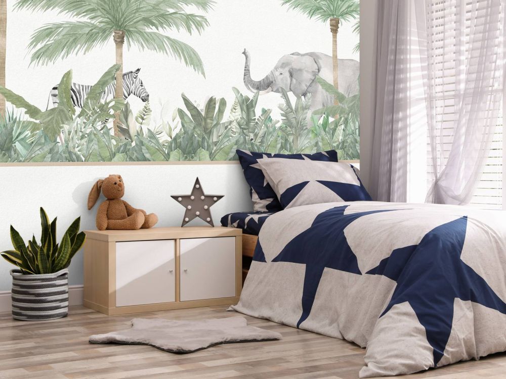 Dieren en palmbomen