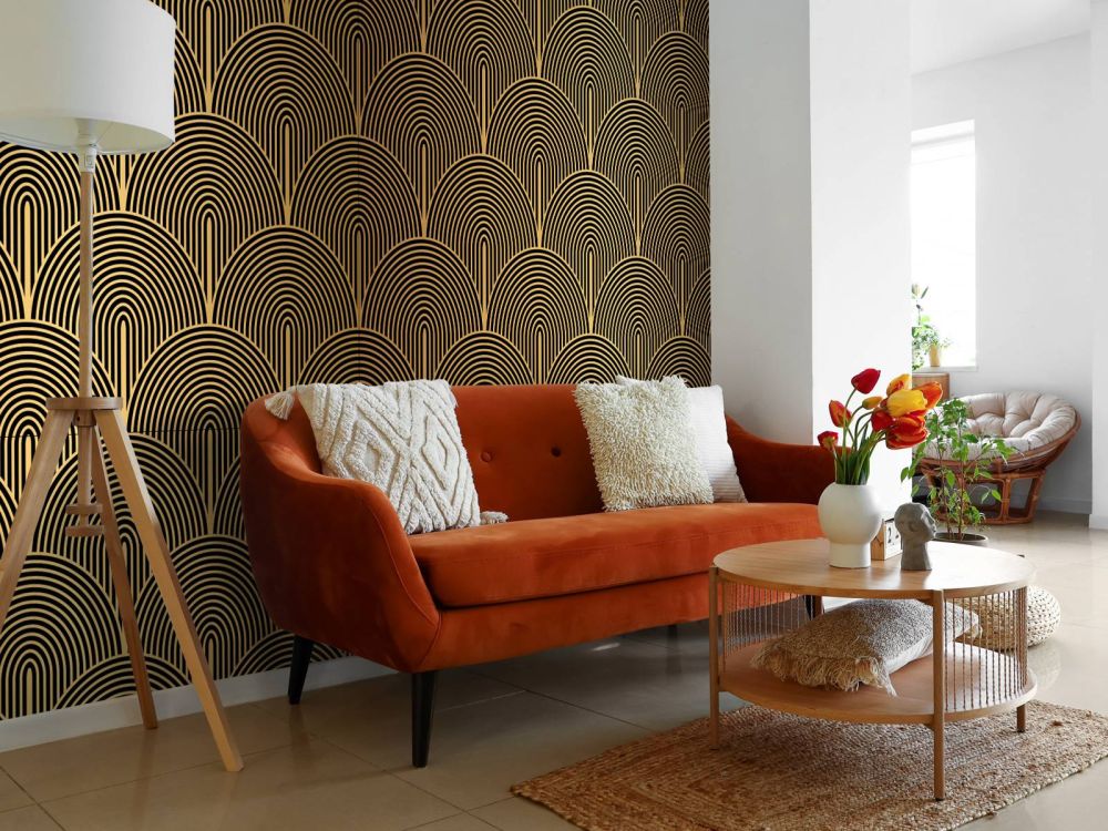 Art deco behang