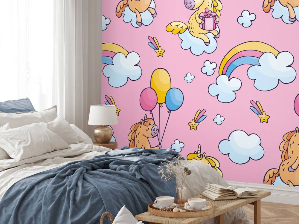 Unicorns met ballonnen