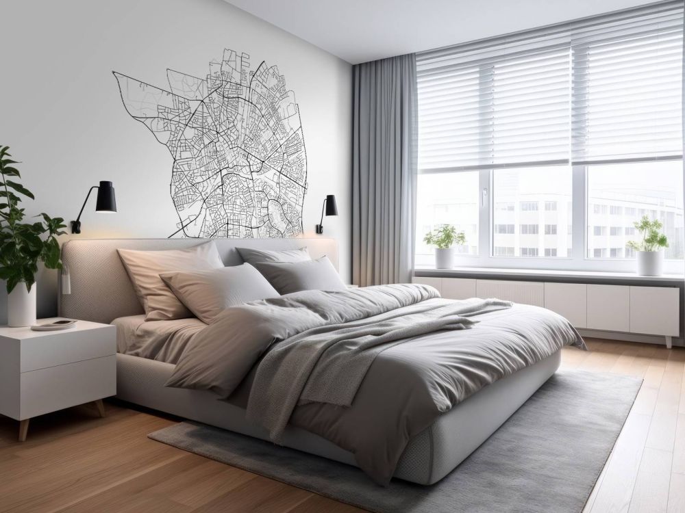 Plattegrond van Apeldoorn, wit