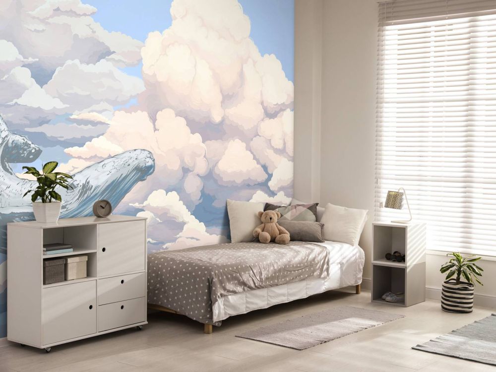 Walvis in de wolken