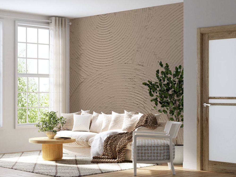 Zen cirkels in taupe