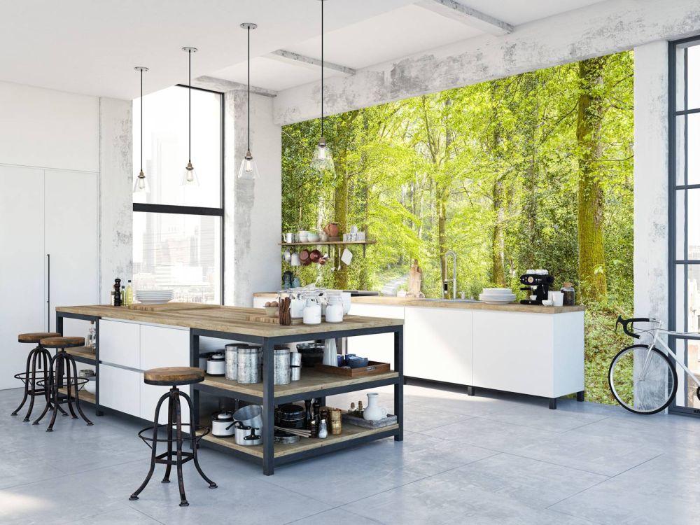 het groene bos