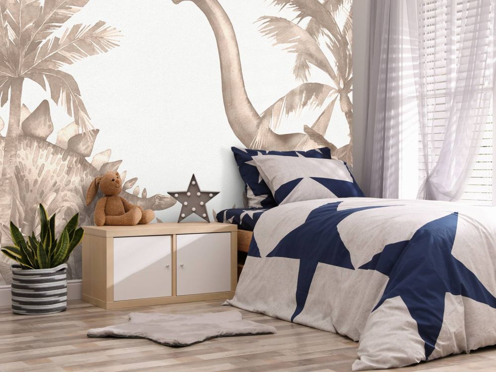 Dinosaurussen in taupe