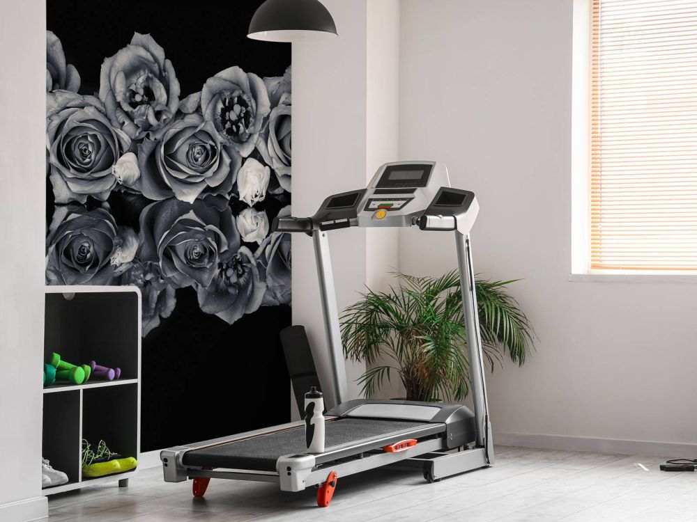 Rozen boeket zwart-wit