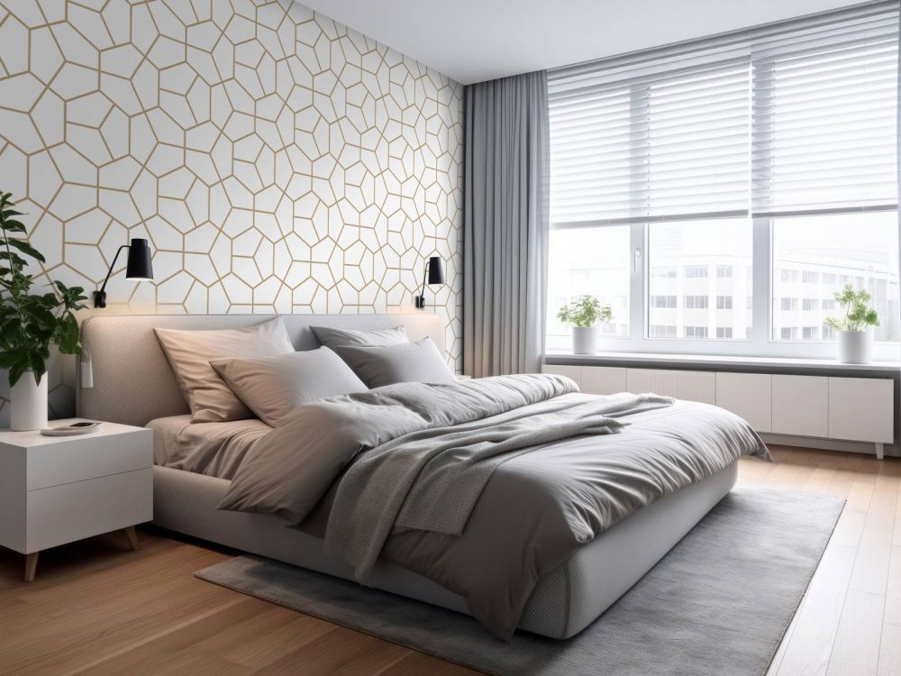 Gouden geometrisch patroon