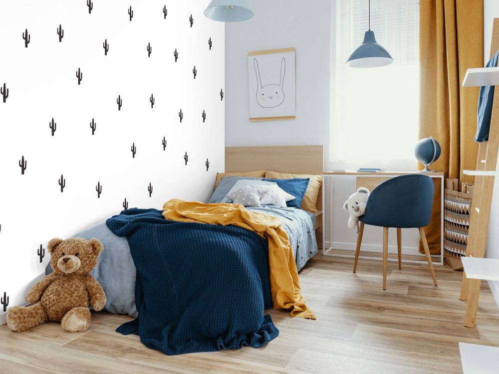 Cactussen in zwart-wit