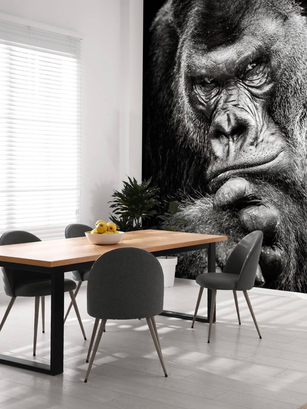 Close-up foto van een gorilla