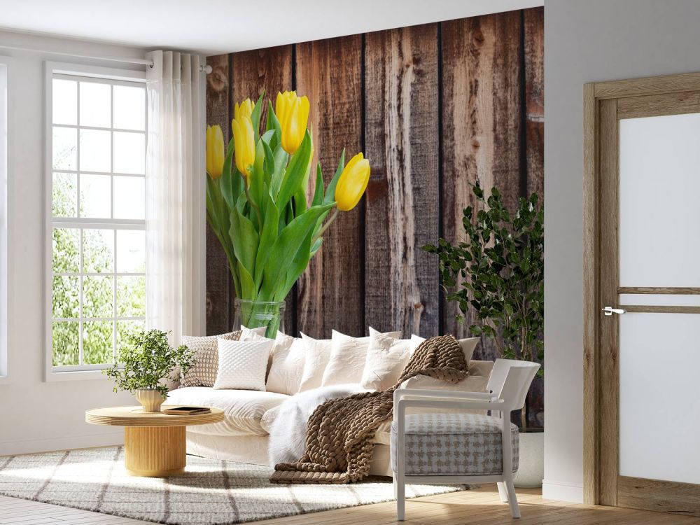 Vaas met tulpen