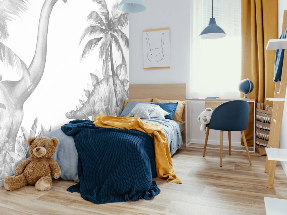 Dinosaurussen in zwart-wit