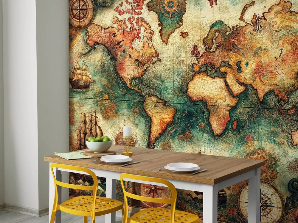 Vintage Historical World Map