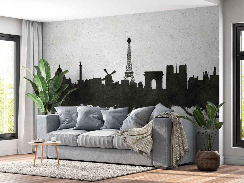 Waterverf skyline, Parijs