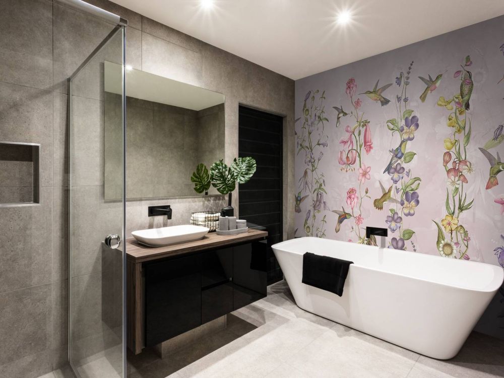 Weadow and Garden Flowers Pink