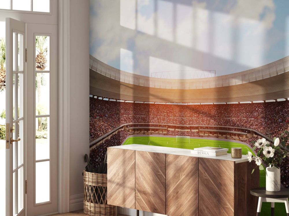 Gevuld voetbalstadion