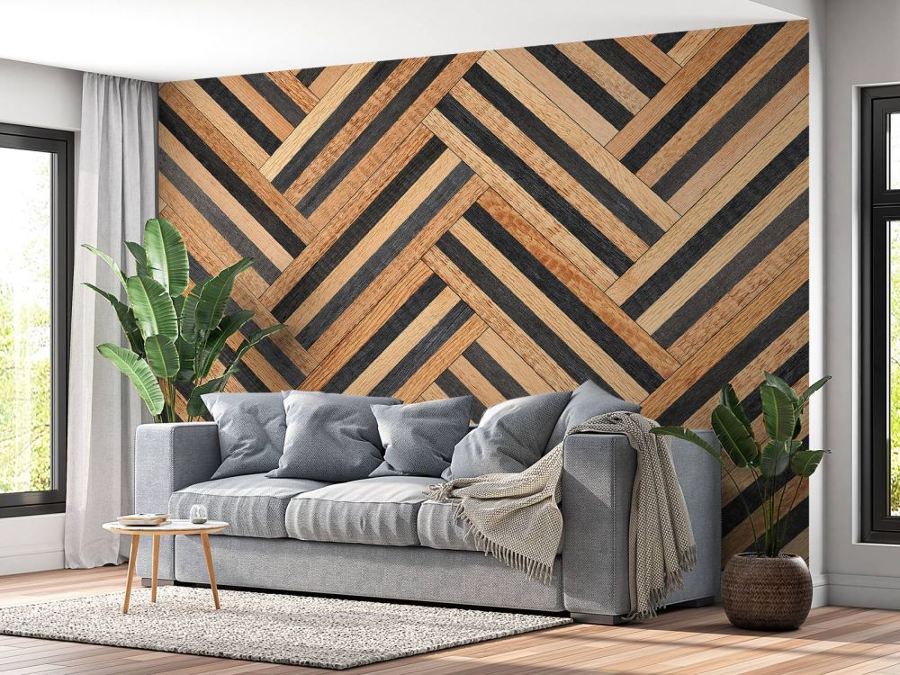 Visgraat van hout