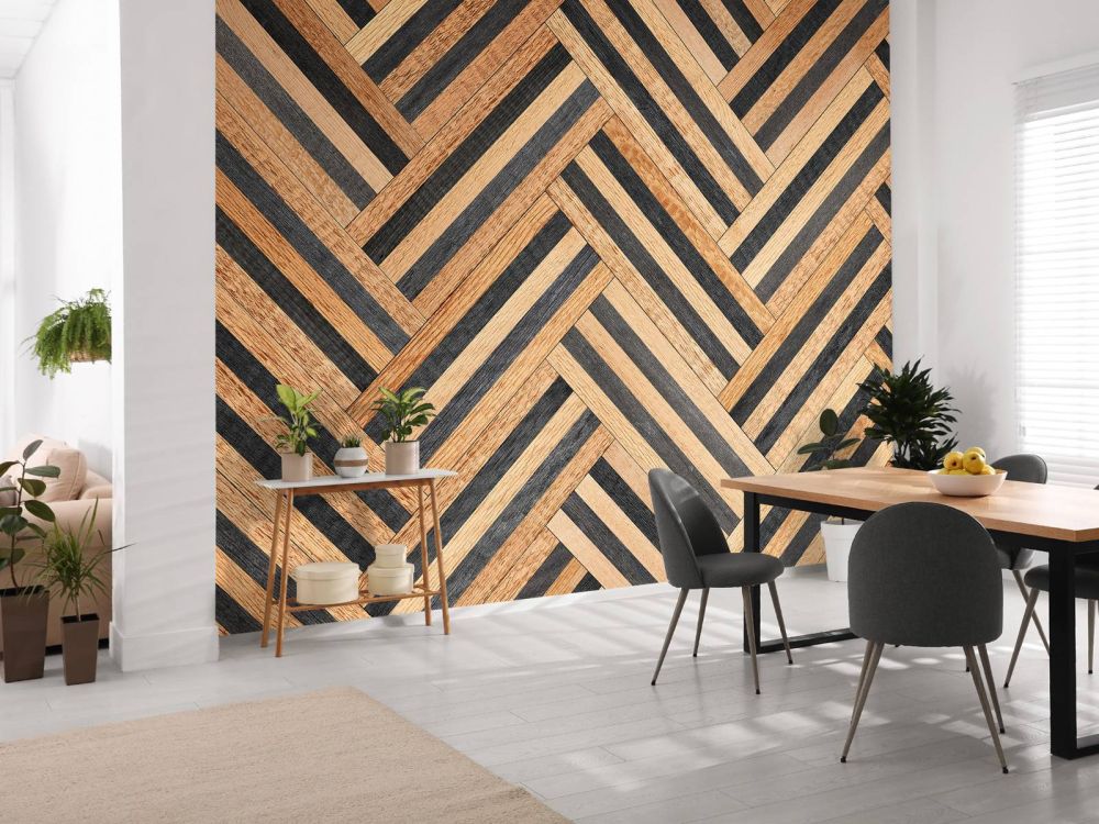 Visgraat van hout
