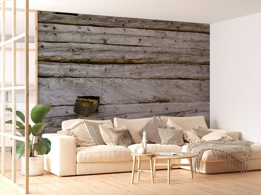 Oud grijs hout