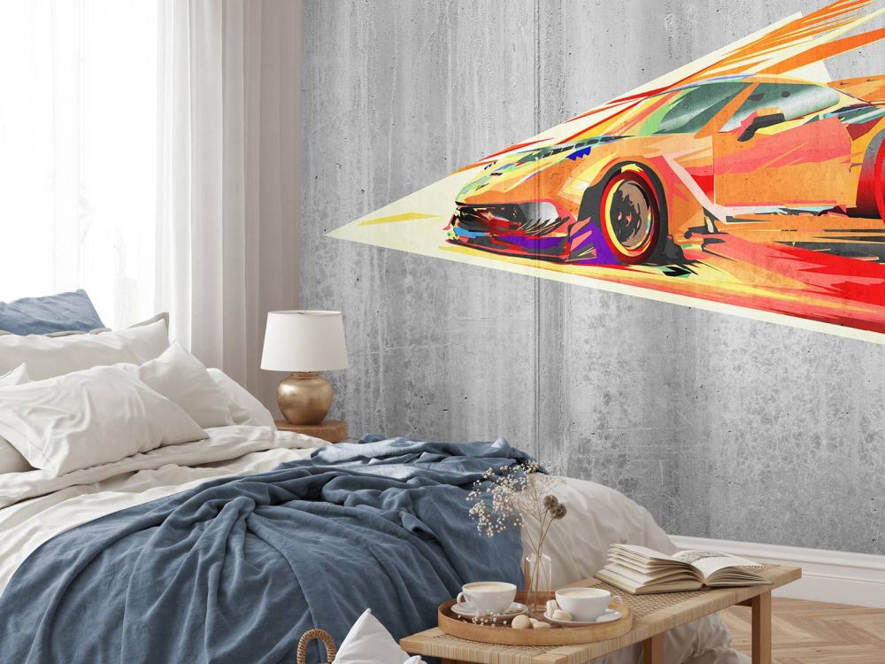 Graffiti raceauto