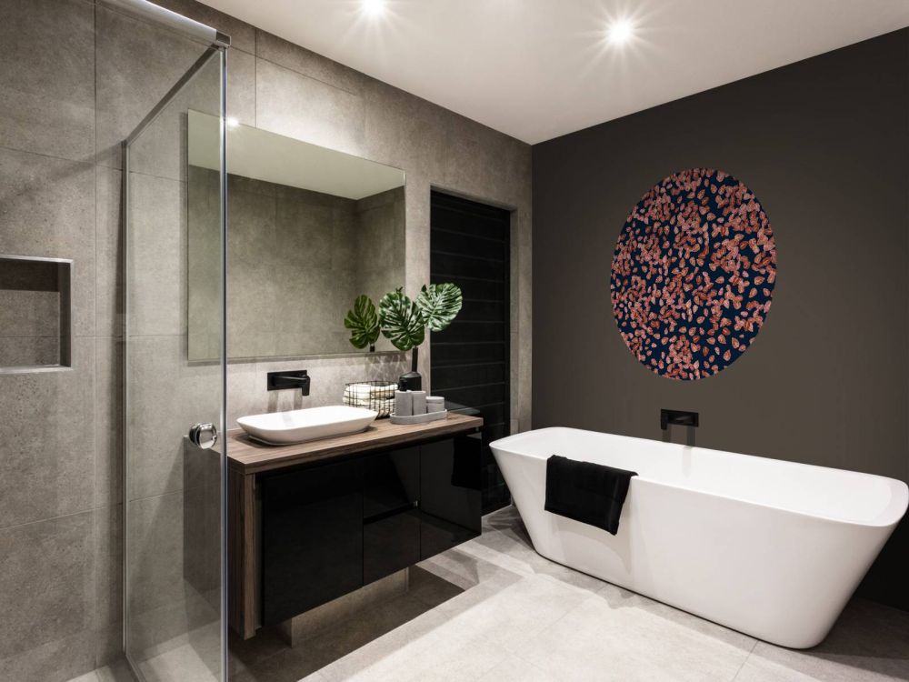 Kleine blaadjes roest op midnight blue
