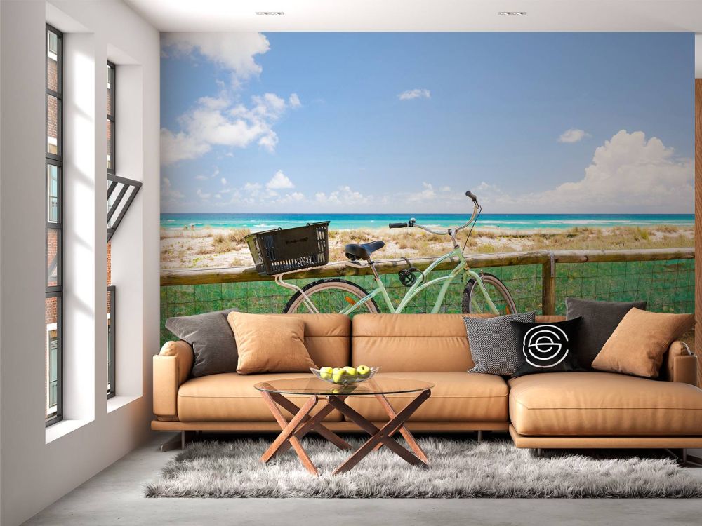 Fiets bij het strand