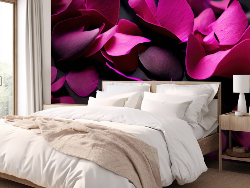 Donker roze hortensia's