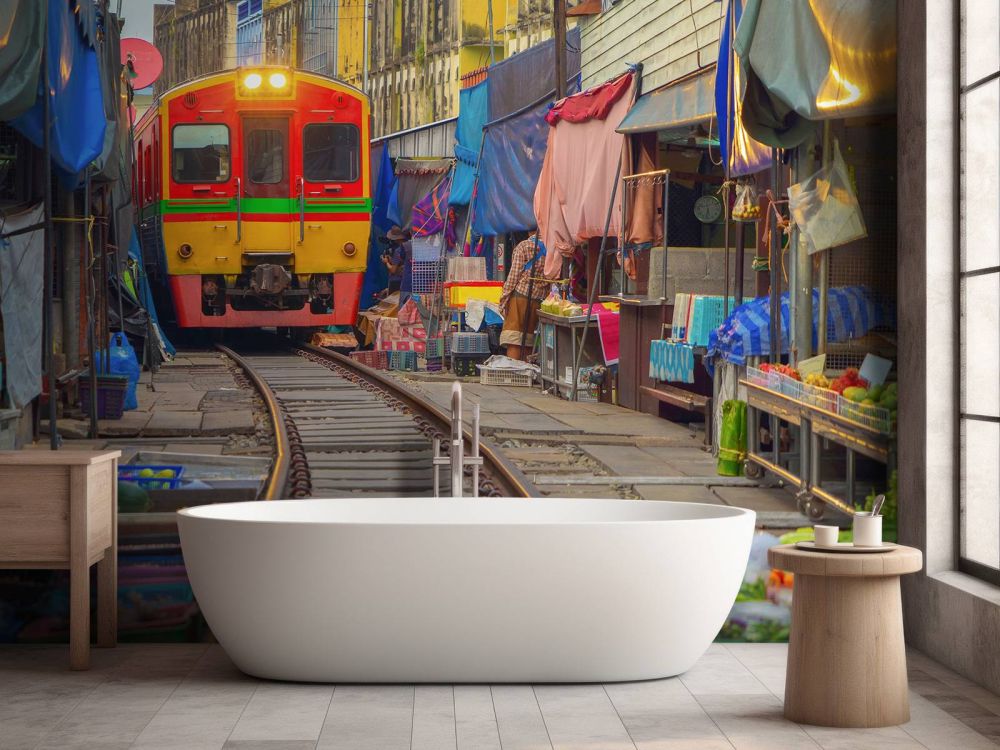 Trein op de markt