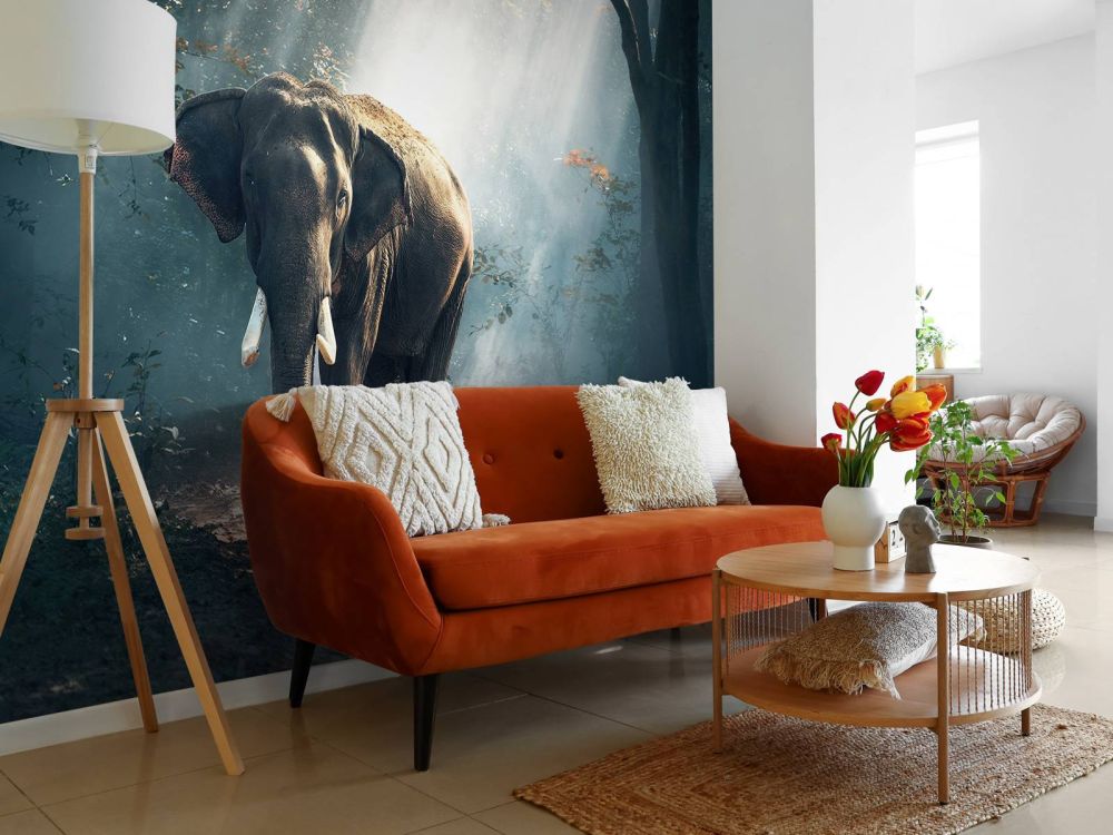 Olifant in een jungle