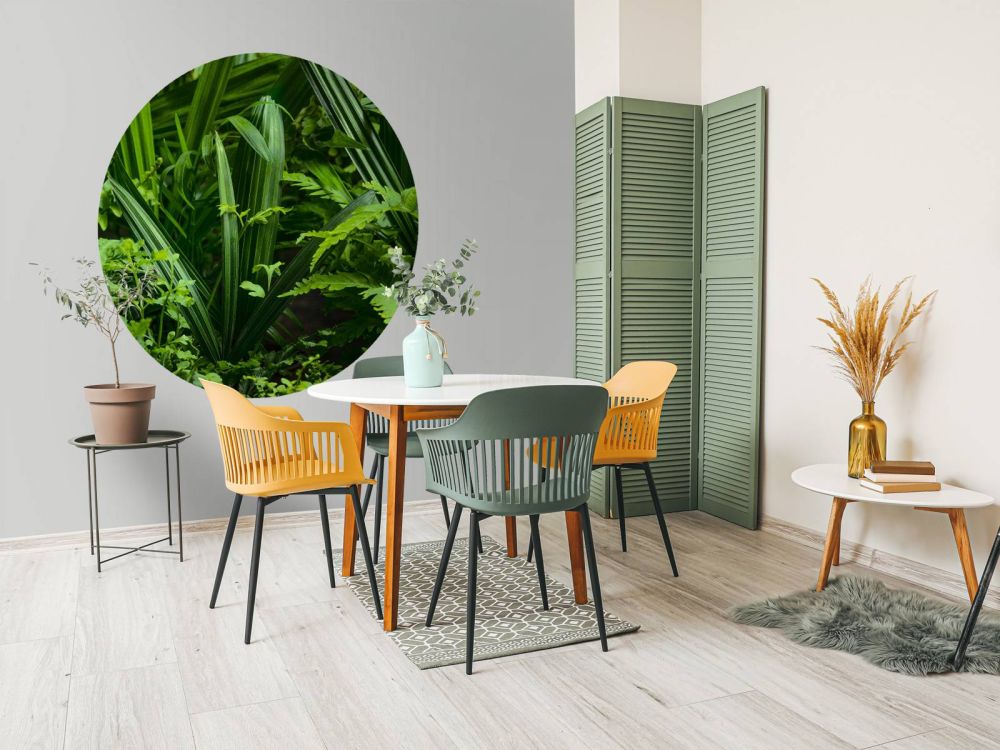 Panorama met planten