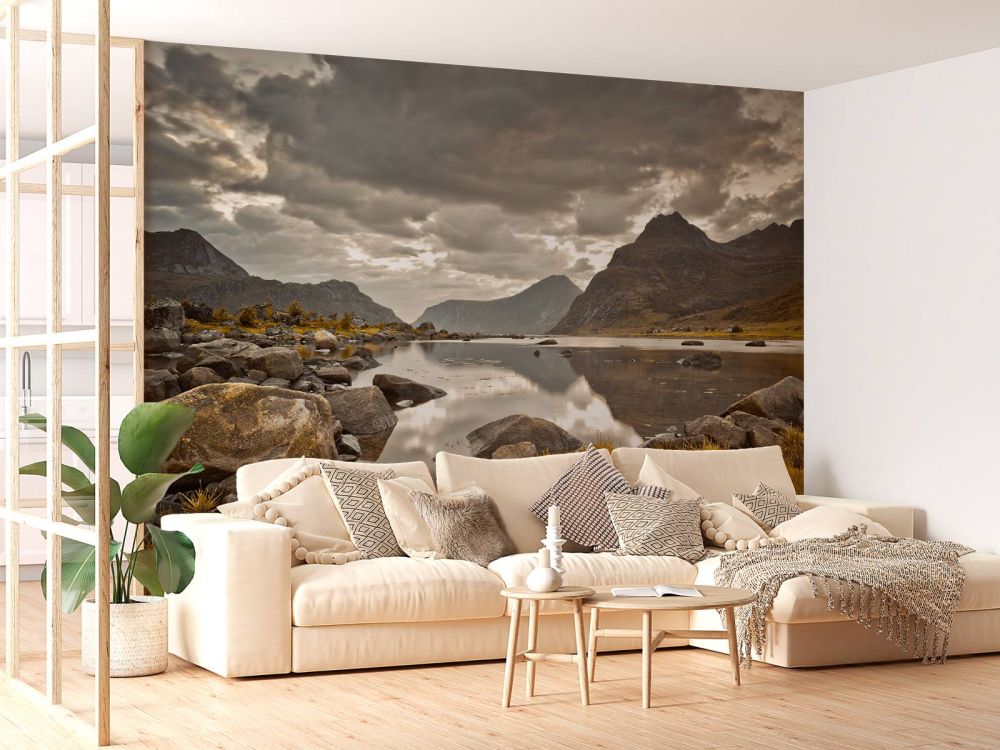 Lofoten tijdens bewolking