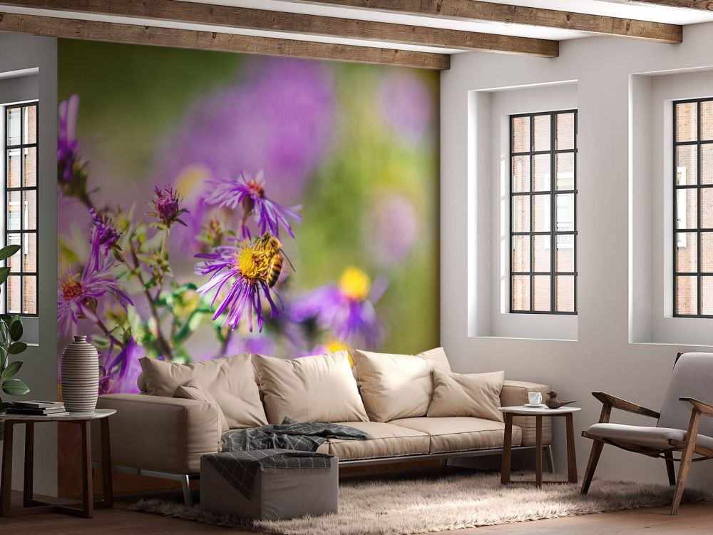 Paarse bloemen