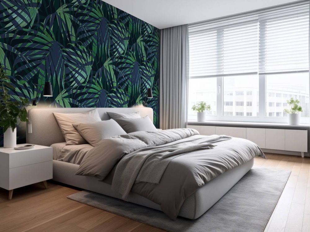 Groene palmbladeren