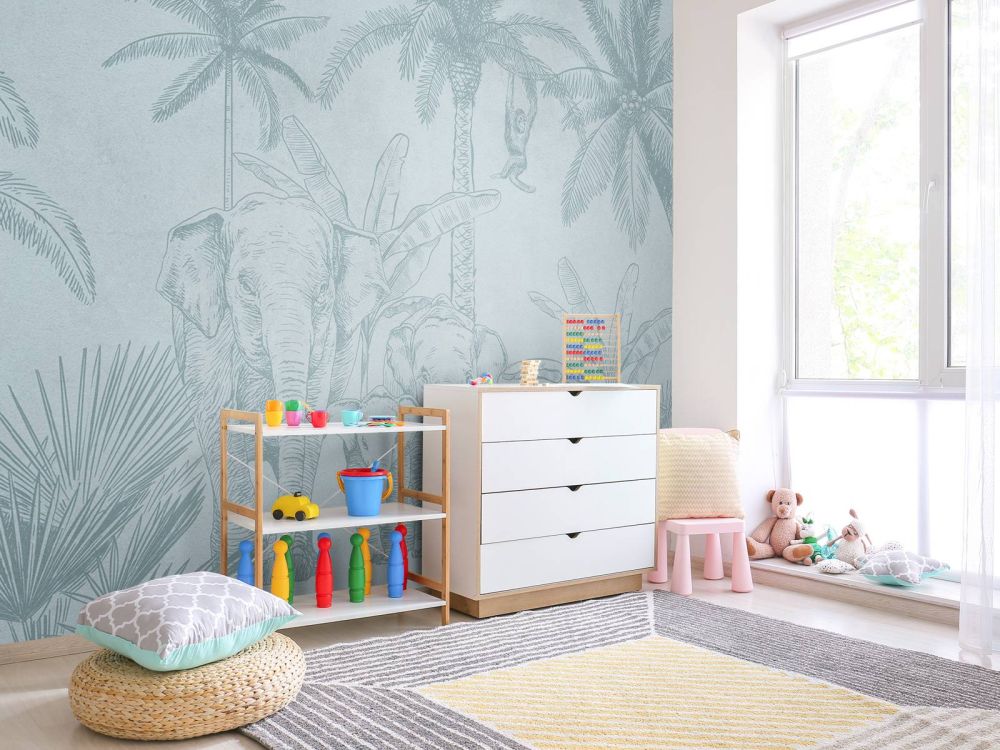 Olifanten blauw