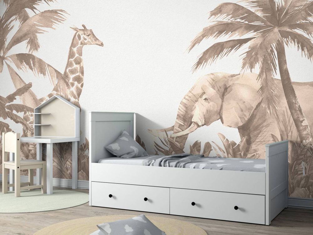 Jungle dieren taupe