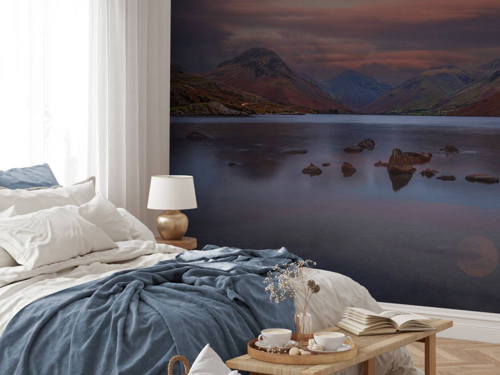Moon above Wastwater, Lake District, Cumbria