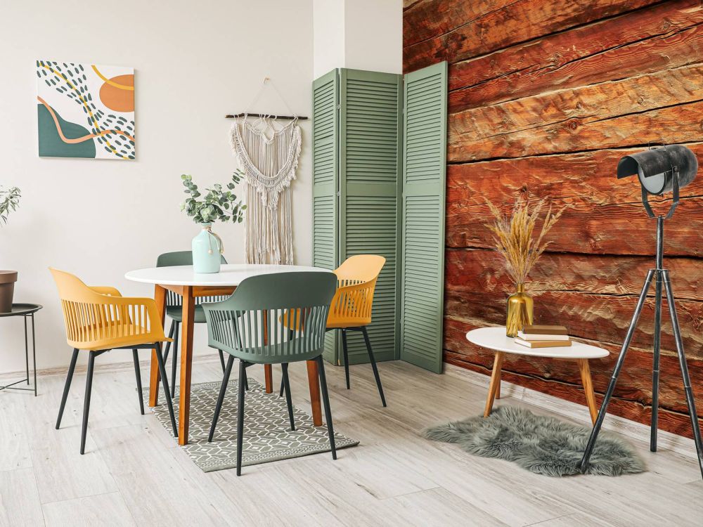Hout met grove structuur