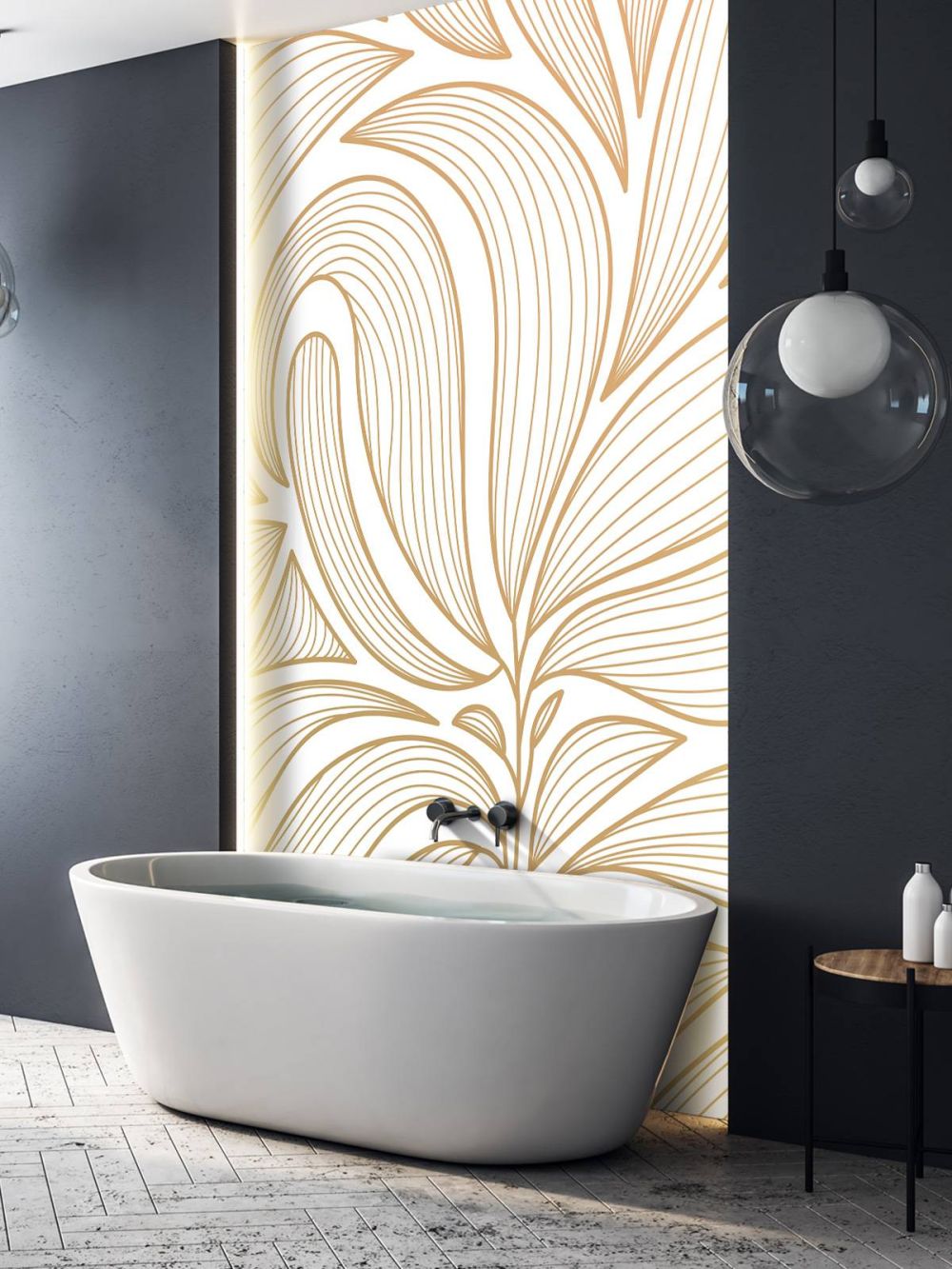 Art deco bloemen
