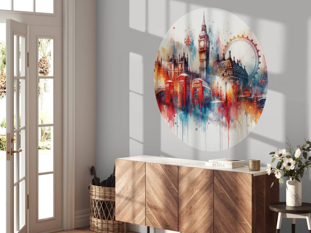 Watercolor London Skyline