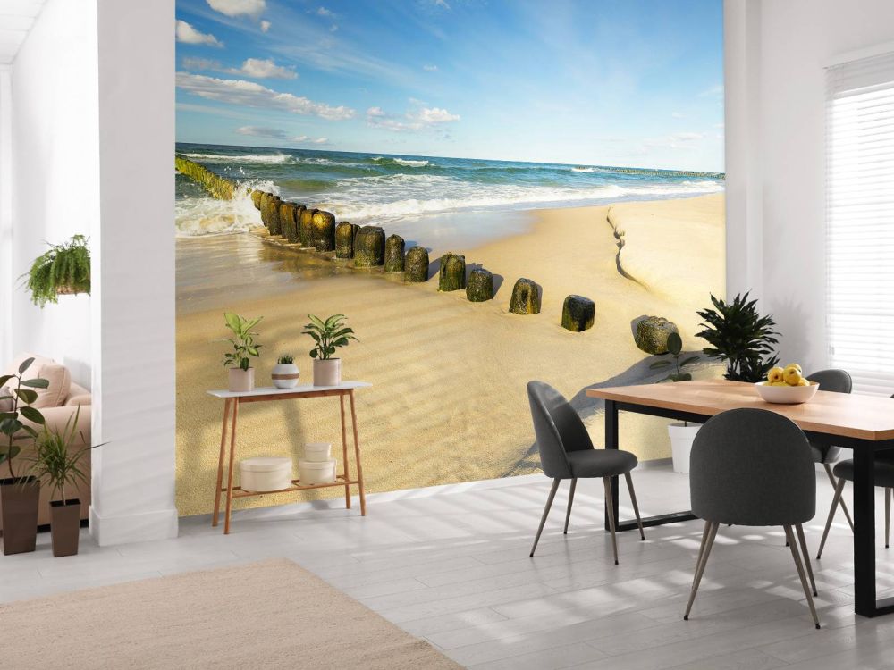 Strand bij prachtige dag