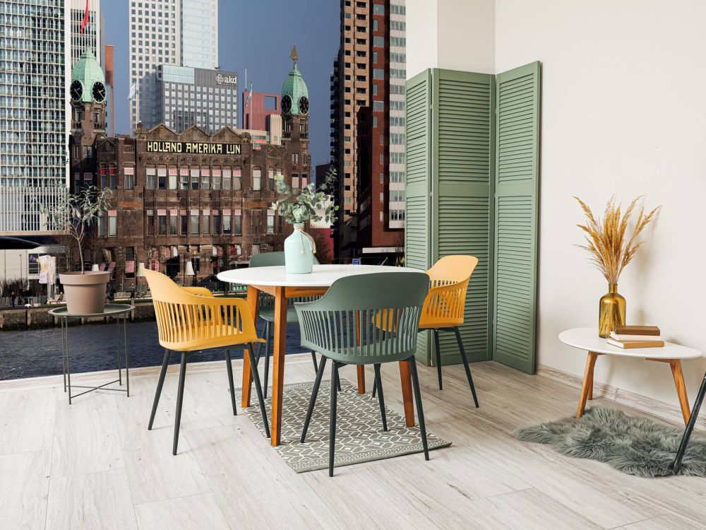 Hotel New York Rotterdam in kleur 