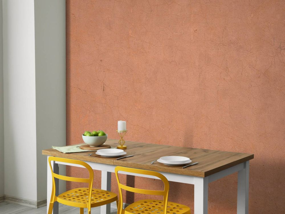 Beton structuur in terracotta kleuren