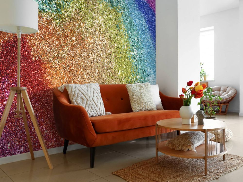 Regenboog glitters
