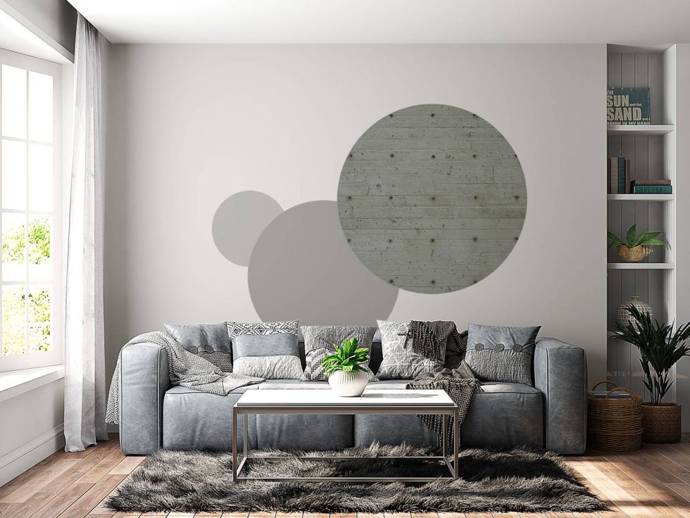 Beton met hout look