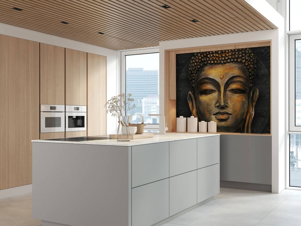 Geschilderde Buddha